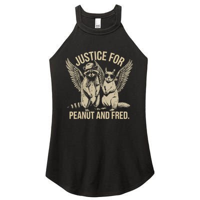 Justice For Peanut And Fred Peanut Squirrel Fred Raccoon Women's Perfect Tri Rocker Tank
