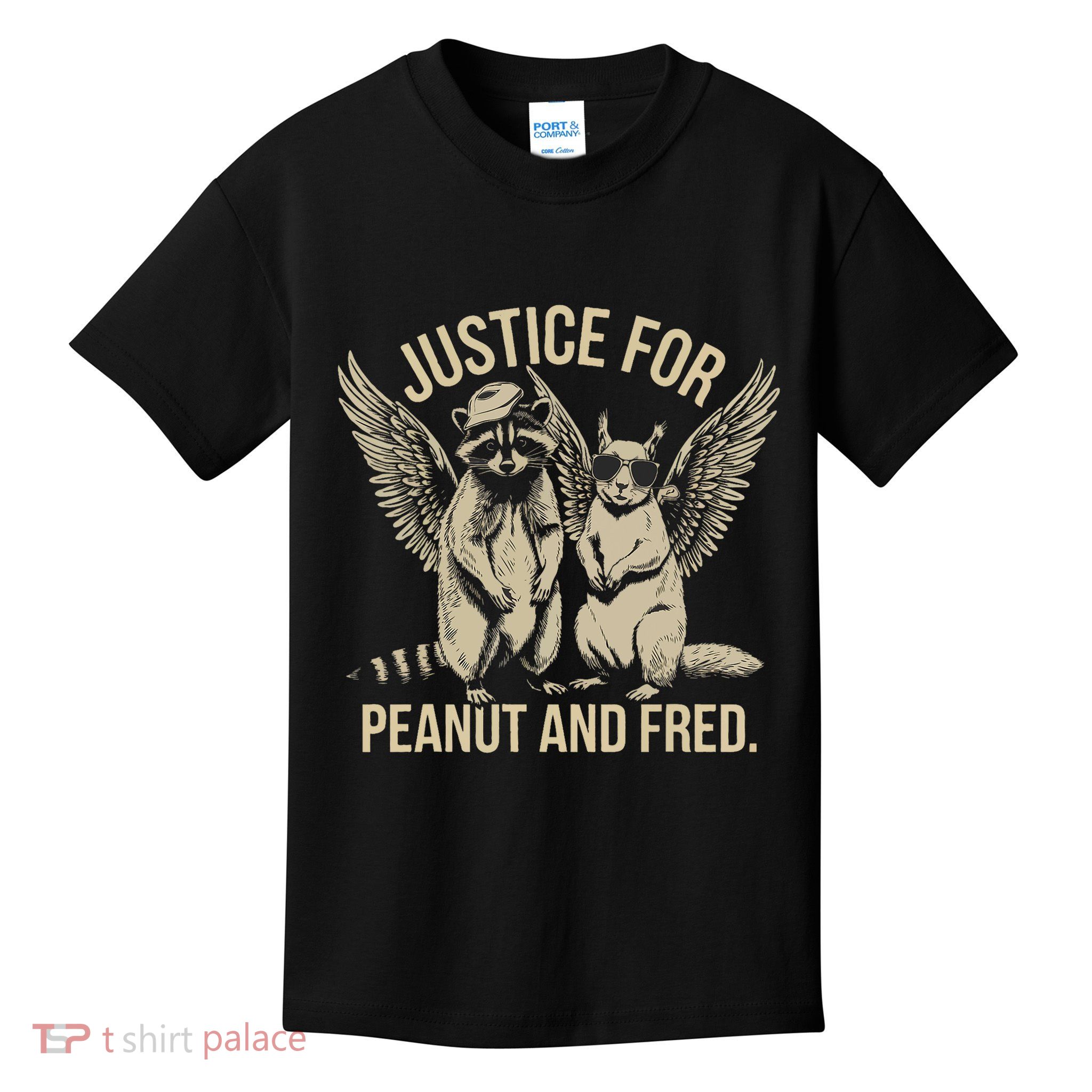 Justice For Peanut And Fred Peanut Squirrel Fred Raccoon Kids T-Shirt
