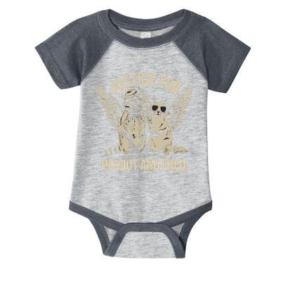 Justice For Peanut And Fred Peanut Squirrel Fred Raccoon Infant Baby Jersey Bodysuit