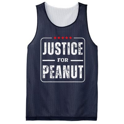 Justice For Peanut Bold Protest Message Mesh Reversible Basketball Jersey Tank