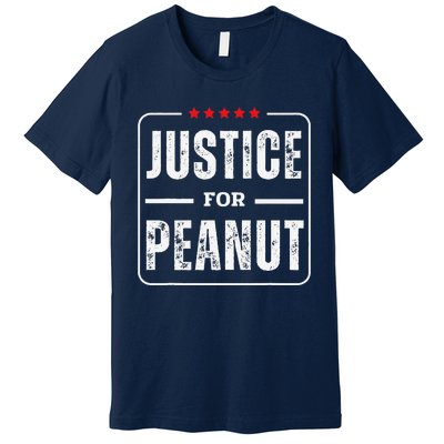 Justice For Peanut Bold Protest Message Premium T-Shirt