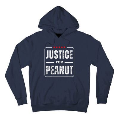 Justice For Peanut Bold Protest Message Tall Hoodie