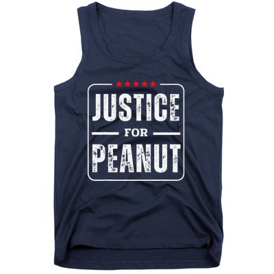 Justice For Peanut Bold Protest Message Tank Top