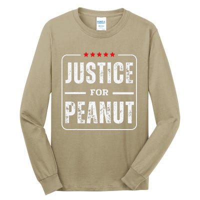 Justice For Peanut Bold Protest Message Tall Long Sleeve T-Shirt