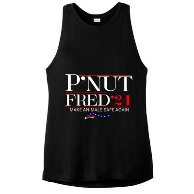 Justice For Peanut The Squirrel And Fred The Raccon Ladies PosiCharge Tri-Blend Wicking Tank