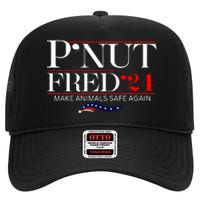 Justice For Peanut The Squirrel And Fred The Raccon High Crown Mesh Back Trucker Hat