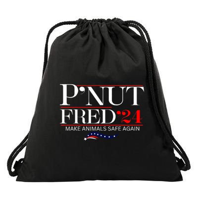 Justice For Peanut The Squirrel And Fred The Raccon Drawstring Bag