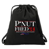 Justice For Peanut The Squirrel And Fred The Raccon Drawstring Bag