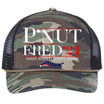 Justice For Peanut The Squirrel And Fred The Raccon Retro Rope Trucker Hat Cap