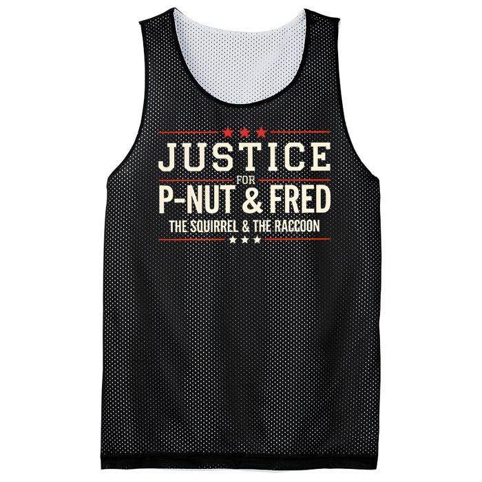 Justice For Pnut And Fred The Squirrel Peanut Justice Mesh Reversible Basketball Jersey Tank