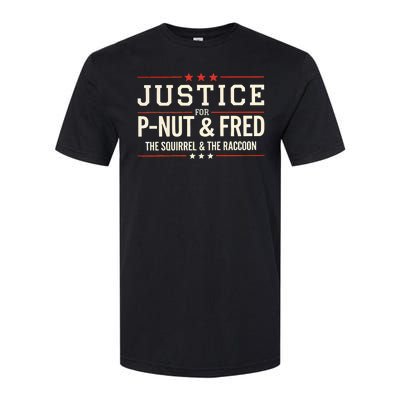 Justice For Pnut And Fred The Squirrel Peanut Justice Softstyle CVC T-Shirt