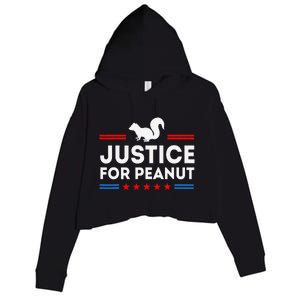 Justice For Peanut The Squirrel And Fred The Raccon Crop Fleece Hoodie