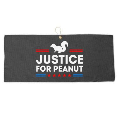 Justice For Peanut The Squirrel And Fred The Raccon Large Microfiber Waffle Golf Towel