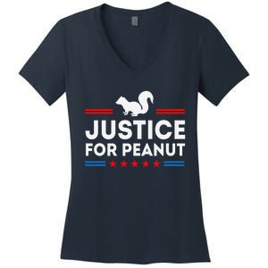 Justice For Peanut The Squirrel And Fred The Raccon Women's V-Neck T-Shirt