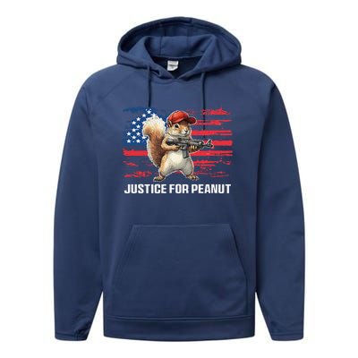 Justice For Peanut The Squirrel Peanut Squirrel Pnut Performance Fleece Hoodie