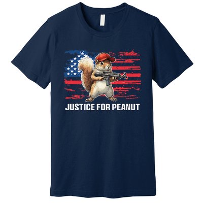 Justice For Peanut The Squirrel Peanut Squirrel Pnut Premium T-Shirt