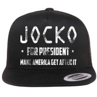 Jocko For President Make America Get After It Black Flat Bill Trucker Hat