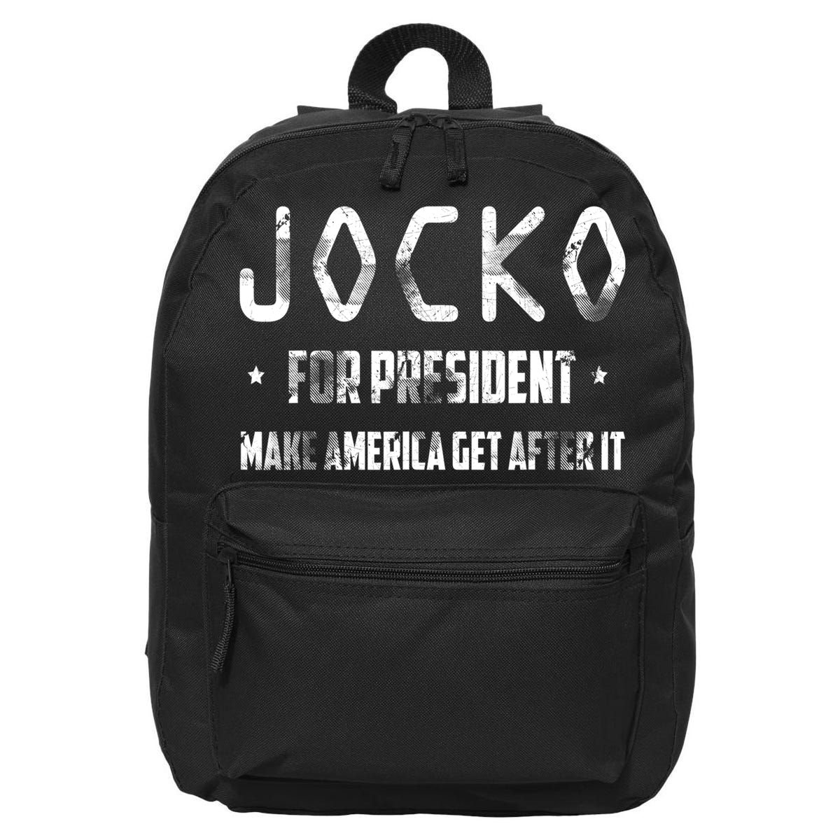 Jocko For President Make America Get After It Black 16 in Basic Backpack