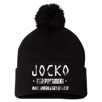 Jocko For President Make America Get After It Black Pom Pom 12in Knit Beanie
