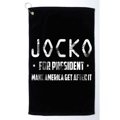 Jocko For President Make America Get After It Black Golf Towel