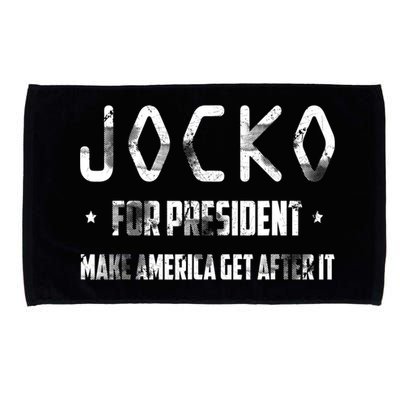 Jocko For President Make America Get After It Black Microfiber Hand Towel