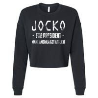 Jocko For President Make America Get After It Black Cropped Pullover Crew