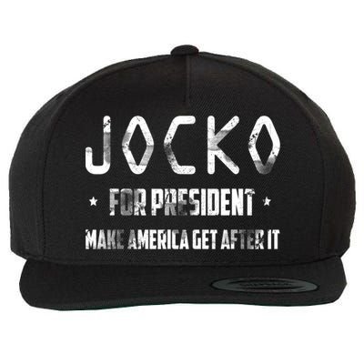 Jocko For President Make America Get After It Black Wool Snapback Cap