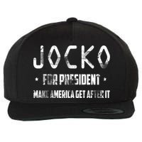 Jocko For President Make America Get After It Black Wool Snapback Cap