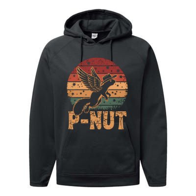 Justice For Peanut P’Nut Pnut Squirrel Lover Performance Fleece Hoodie