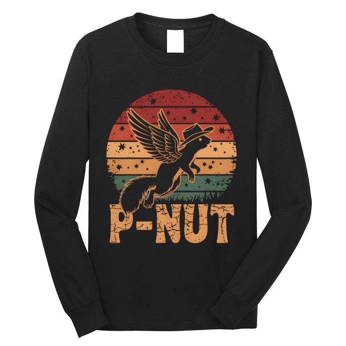 Justice For Peanut P’Nut Pnut Squirrel Lover Long Sleeve Shirt