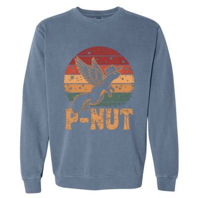 Justice For Peanut P’Nut Pnut Squirrel Lover Garment-Dyed Sweatshirt