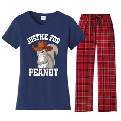 Justice For Peanut The Squirrel 2024 Women's Flannel Pajama Set