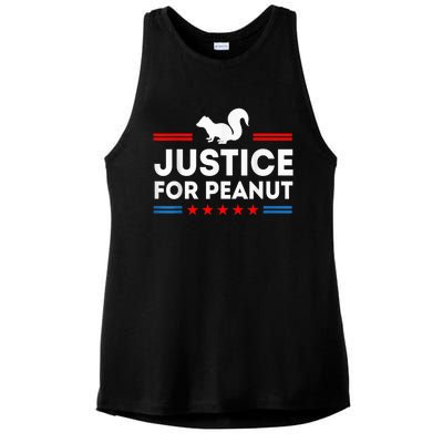 Justice For Peanut The Squirrel 2024 Ladies PosiCharge Tri-Blend Wicking Tank