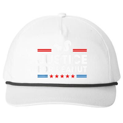 Justice For Peanut The Squirrel 2024 Snapback Five-Panel Rope Hat