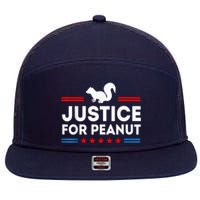 Justice For Peanut The Squirrel 2024 7 Panel Mesh Trucker Snapback Hat