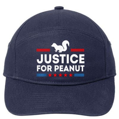 Justice For Peanut The Squirrel 2024 7-Panel Snapback Hat