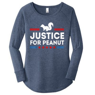 Justice For Peanut The Squirrel 2024 Women's Perfect Tri Tunic Long Sleeve Shirt