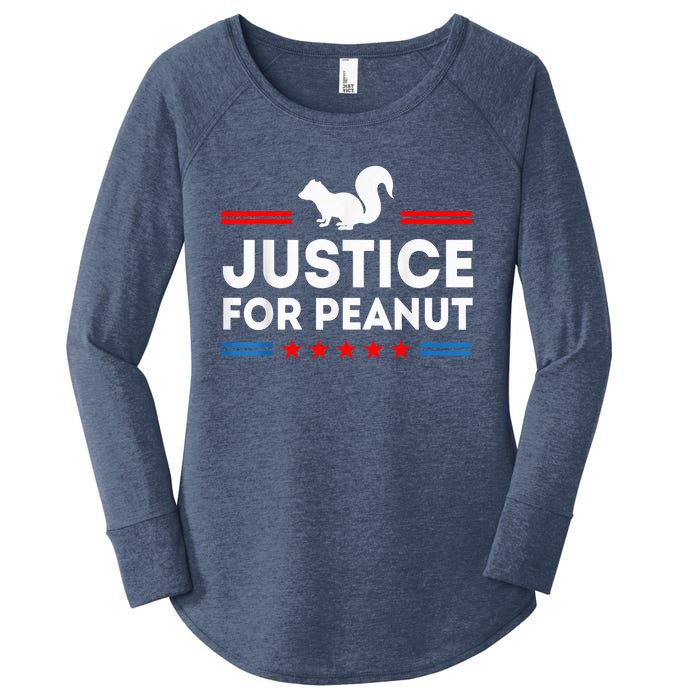 Justice For Peanut The Squirrel 2024 Women's Perfect Tri Tunic Long Sleeve Shirt