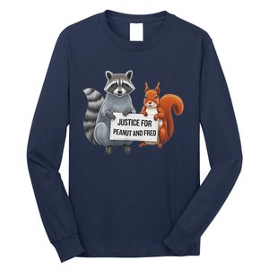 Justice For Peanut The Squirrel And Fred The Raccon Long Sleeve Shirt