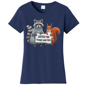 Justice For Peanut The Squirrel And Fred The Raccon Women's T-Shirt