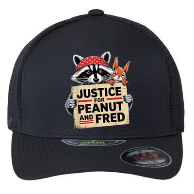 Justice For Peanut The Squirrel And Fred The Raccon Flexfit Unipanel Trucker Cap