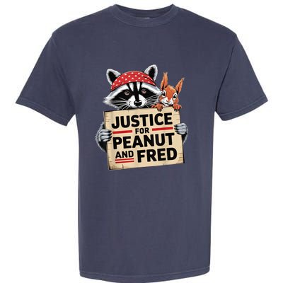 Justice For Peanut The Squirrel And Fred The Raccon Garment-Dyed Heavyweight T-Shirt