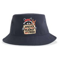 Justice For Peanut The Squirrel And Fred The Raccon Sustainable Bucket Hat