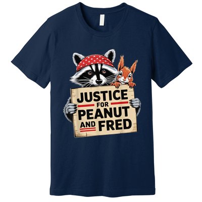 Justice For Peanut The Squirrel And Fred The Raccon Premium T-Shirt