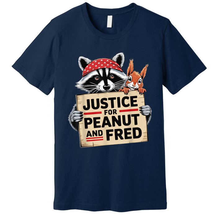 Justice For Peanut The Squirrel And Fred The Raccon Premium T-Shirt