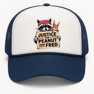 Justice For Peanut The Squirrel And Fred The Raccon Trucker Hat