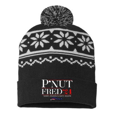 Justice For Peanut The Squirrel And Fred The Raccon USA-Made Snowflake Beanie