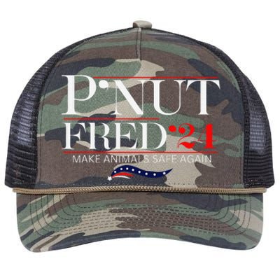 Justice For Peanut The Squirrel And Fred The Raccon Retro Rope Trucker Hat Cap