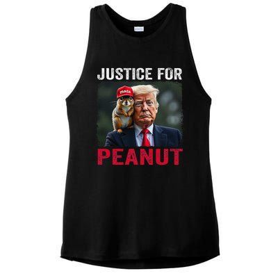 Justice For Peanut The Squirrel 2024 Ladies PosiCharge Tri-Blend Wicking Tank