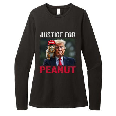 Justice For Peanut The Squirrel 2024 Womens CVC Long Sleeve Shirt